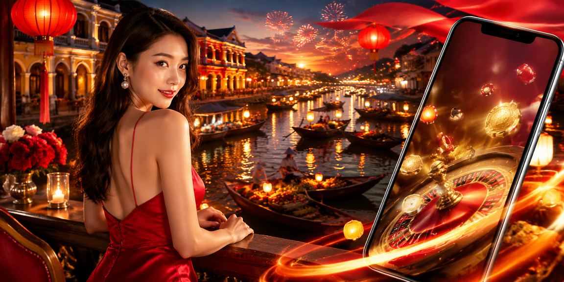 Người dùng chơi casino trên điện thoại di động tại bãi biển Hà Nội